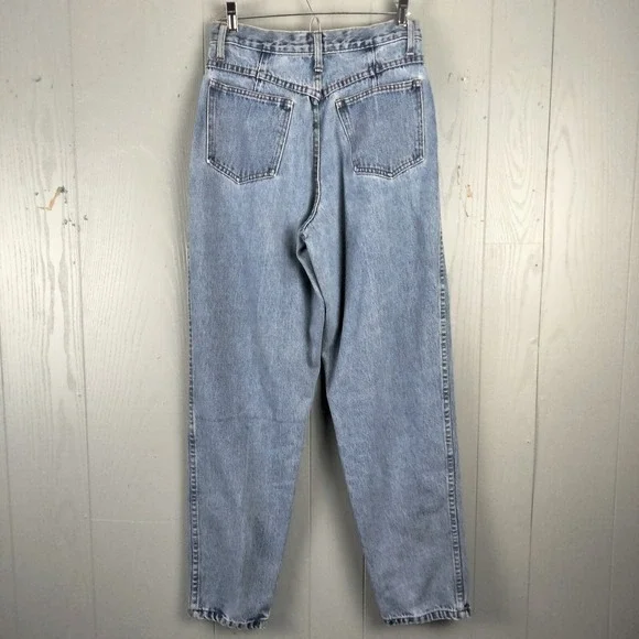 VINTAGE 80s The Limited Mom Jeans Womens 8 Pleated Taper Hi Rise 27X28‎ Grunge - Picture 2 of 15